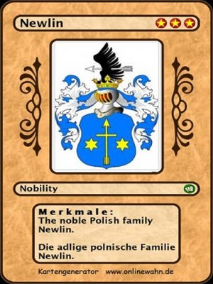 cover image of The noble Polish family Newlin. Die adlige polnische Familie Newlin.